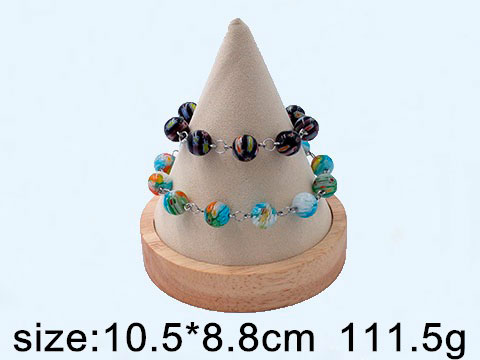 Exhibidor cono beige para pulseras