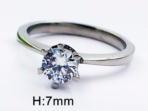 Anillo de promesa / compromiso plateado