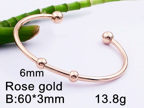 Brazalete Rose gold abierto 6cm*3mm