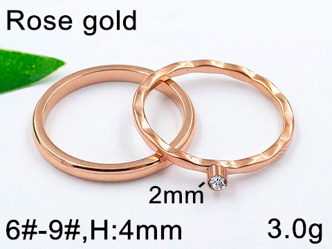 Set rose gold anillo y argolla