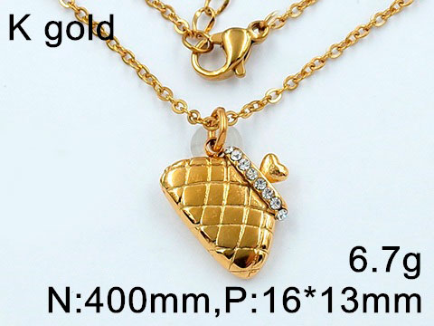 Collar dorado corto dije carterita