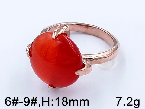 Anillo RoseGold piedra en montura