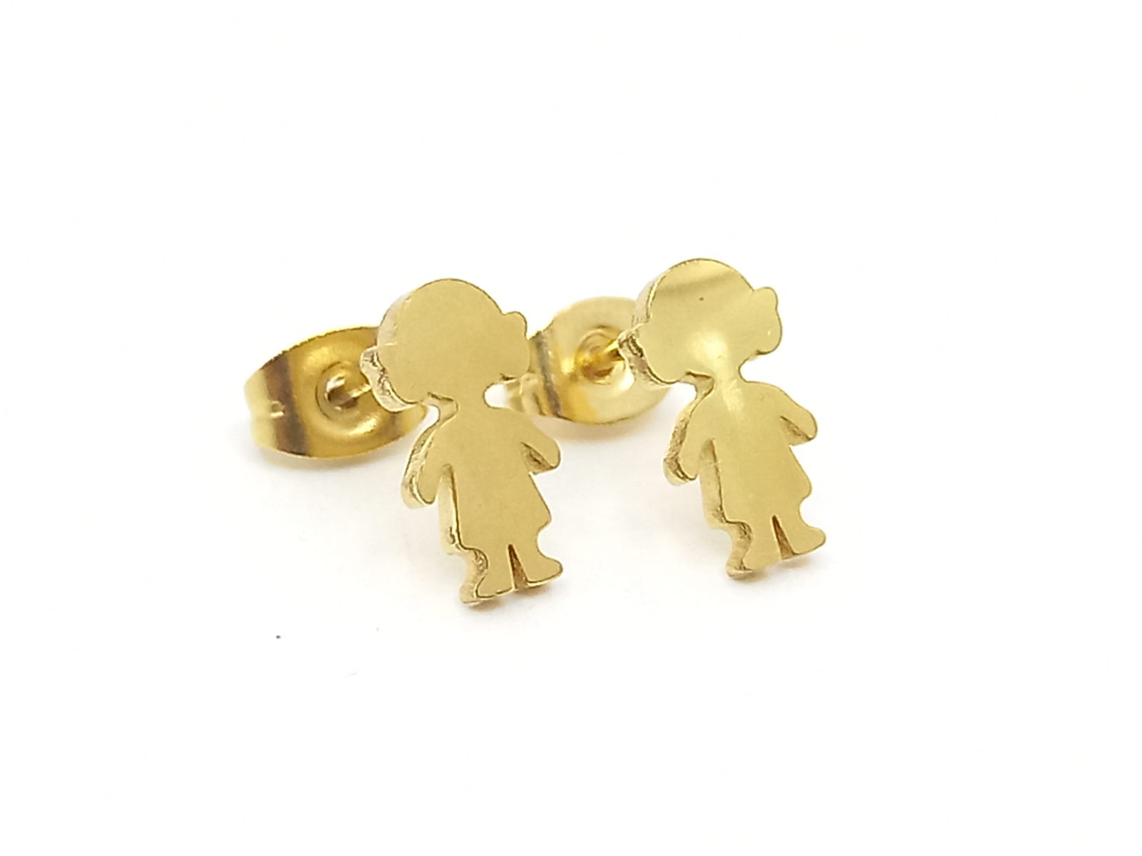 Aretes dorado diseño Niña