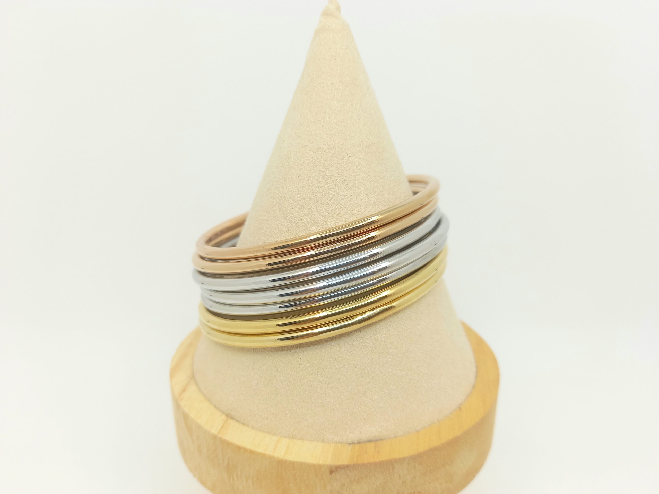 Set 3 brazaletes 3 tonos 6cm*3mm