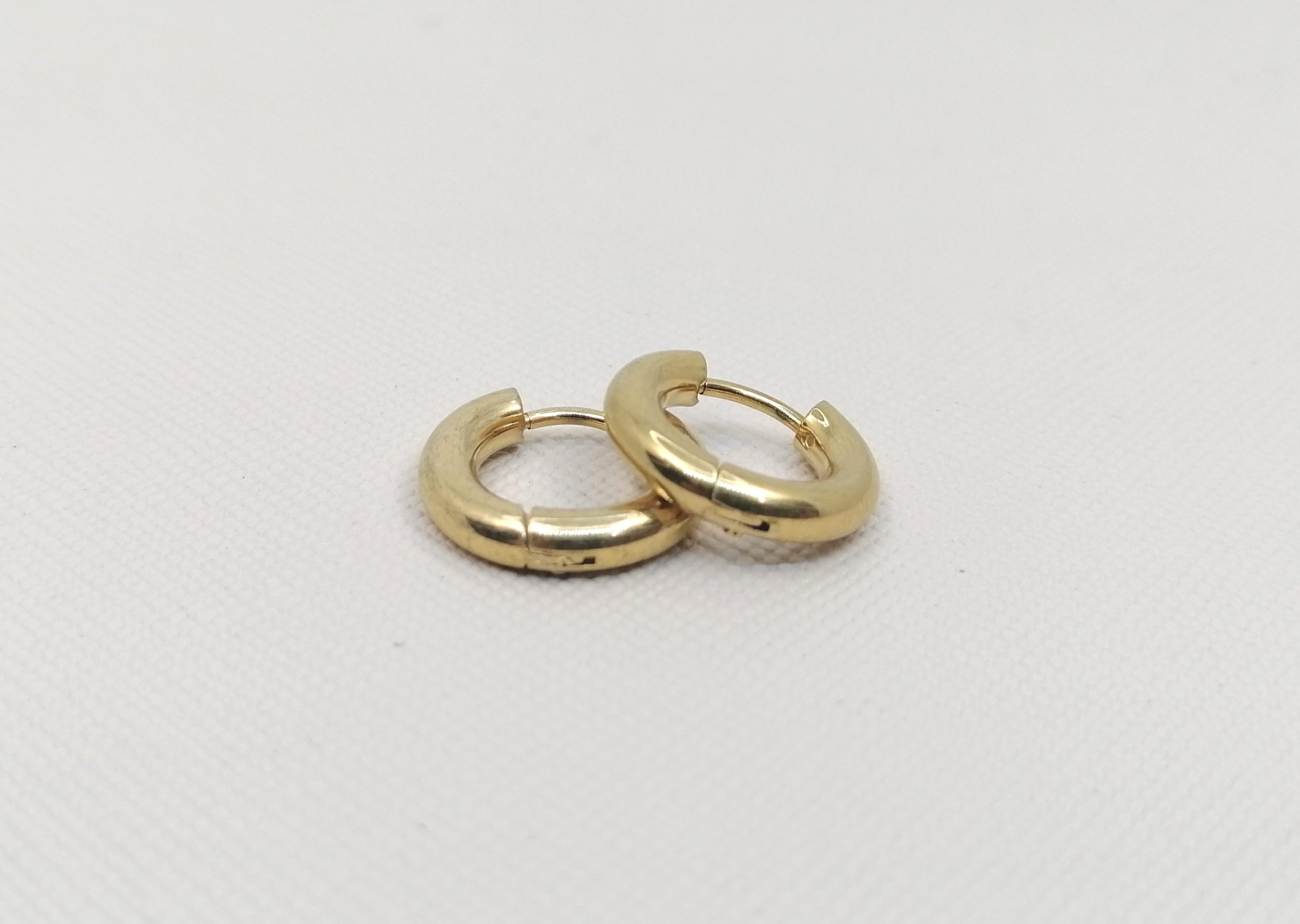 Argollas doradas 1.4cm*3mm