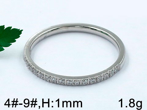 Set de boda plateado anillo y argolla con finas circonias