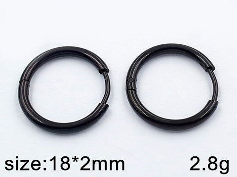 Argolliltas negras 1.8cm