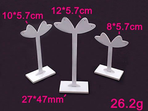 Set 3 exhibidores plasticos para aretes