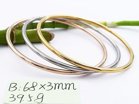 Set 3 brazaletes 3 tonos 3mm*6.8cm
