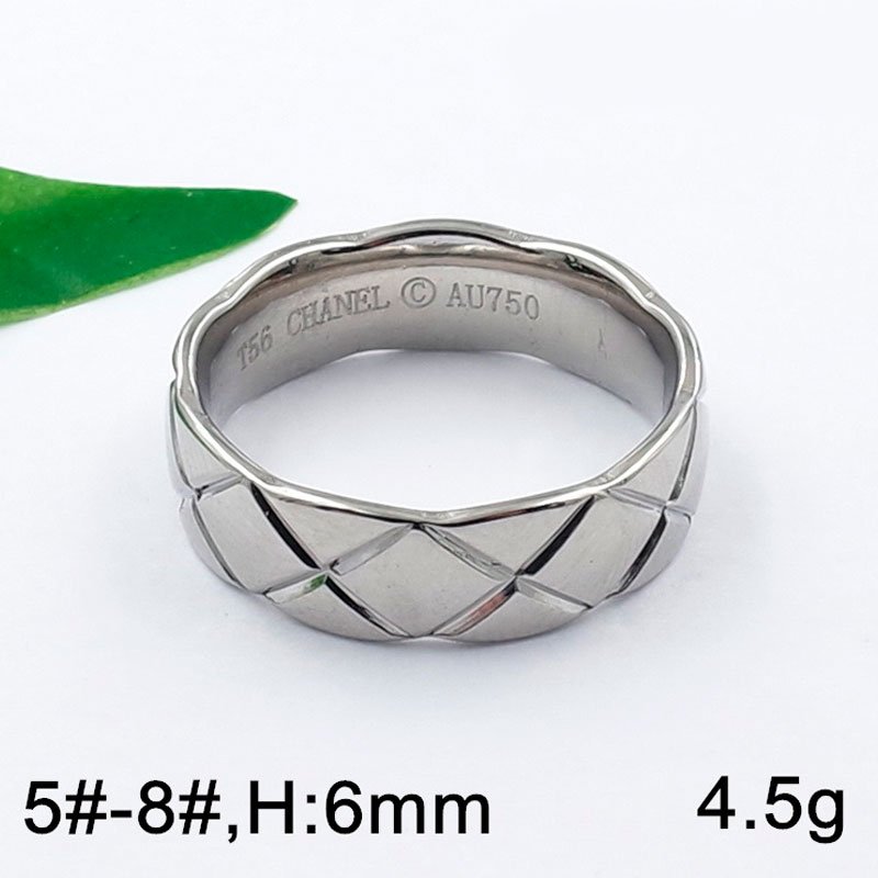 Anillo plateado banda diseño CoCo Crush