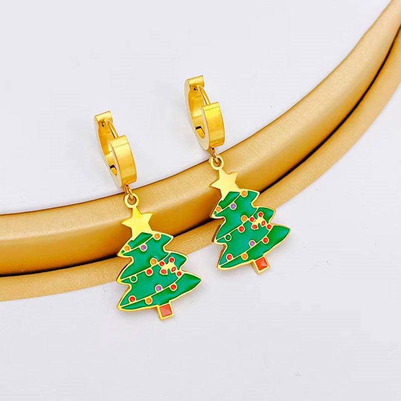 Argollitas doradas navideñas Arbolito